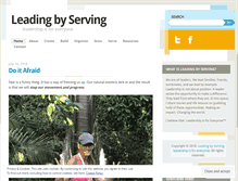 Tablet Screenshot of leadingbyserving.com